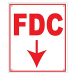 FDC SIGN W/ ARROW 10 x 12