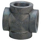 Imported threaded cross fitting